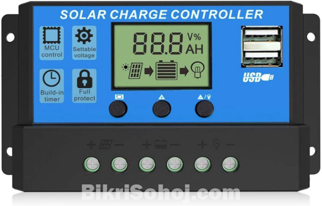 PWM SOLAR CHARGE CONTROLLER with USB 10A